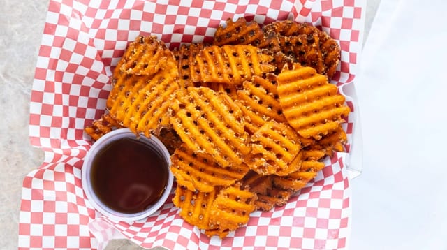 Sweet Potato Waffle Fries.