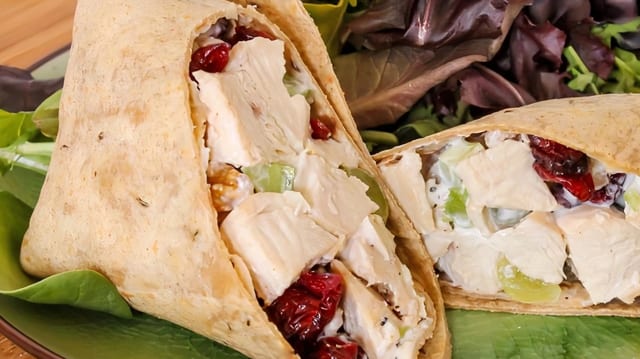 Cranberry Walnut Chicken Salad Sub.