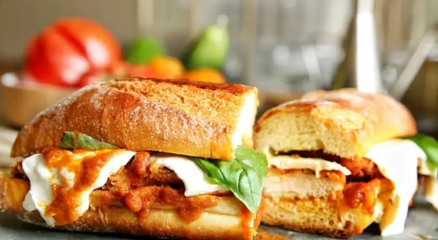 Veal Parmesan Sub.