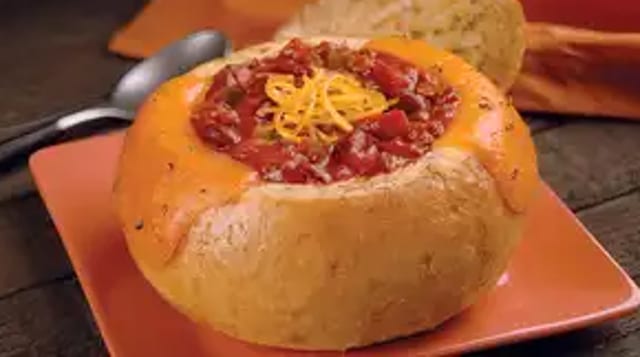 Chili in a Bread Bowl.