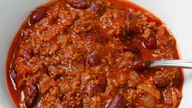 Homemade Chili Con Carne.