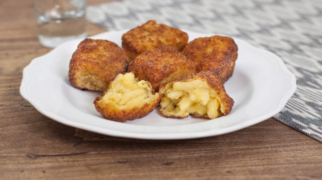 Fried Mac & Cheese Bites.