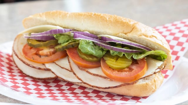 Sliced Turkey Breast Sub.