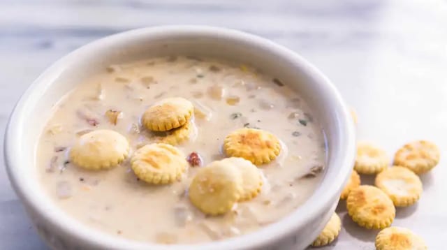New England Clam Chowder.