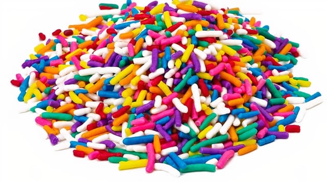 Rainbow Jimmies 3 oz Cup.