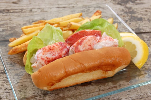 Maine Lobster Roll Plate.