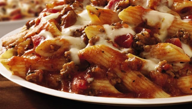 Ziti Sausage Parm Dinner.